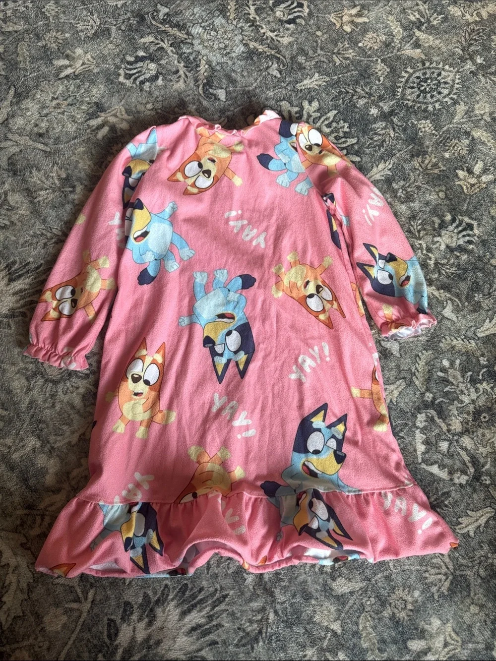 Bluey Ruffle Neck Nightgown